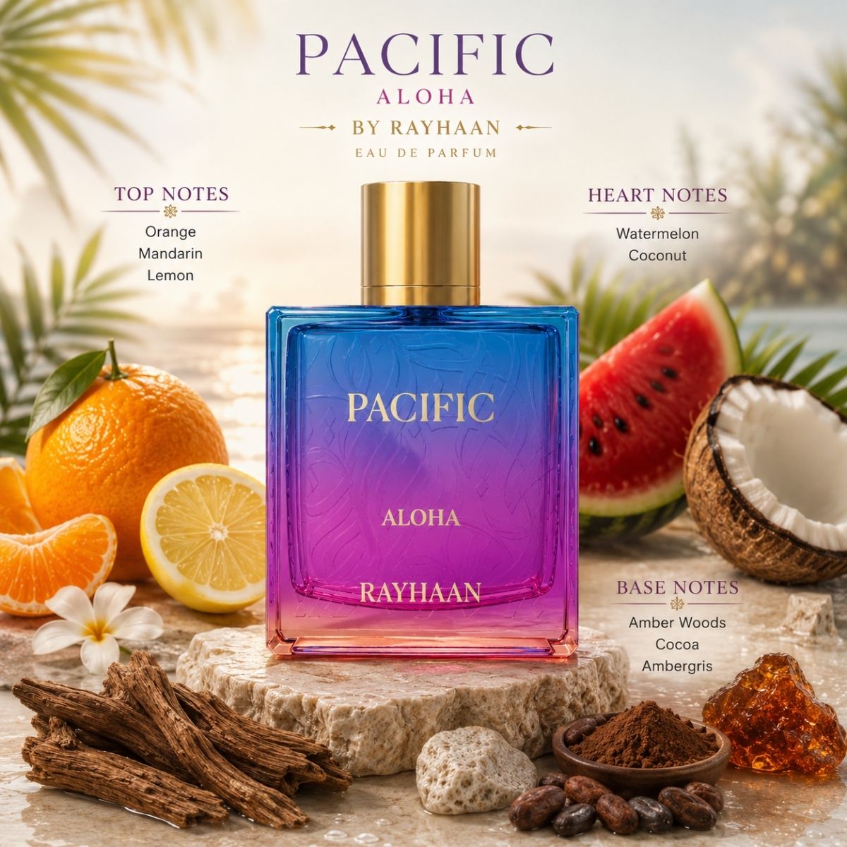 Rayhaan Pacific Aloha 100ml Eau De Parfum Spray – Pearl Fragrances