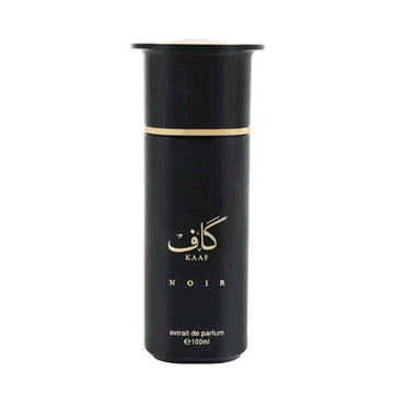 Kaaf Noir 100ml Extrait De Parfum by Ahmed Al Maghribi bottle front view