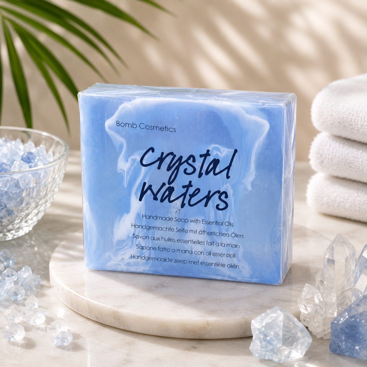 Crystal Waters Soap Handmade with Essential Oils Bomb Cosmetics