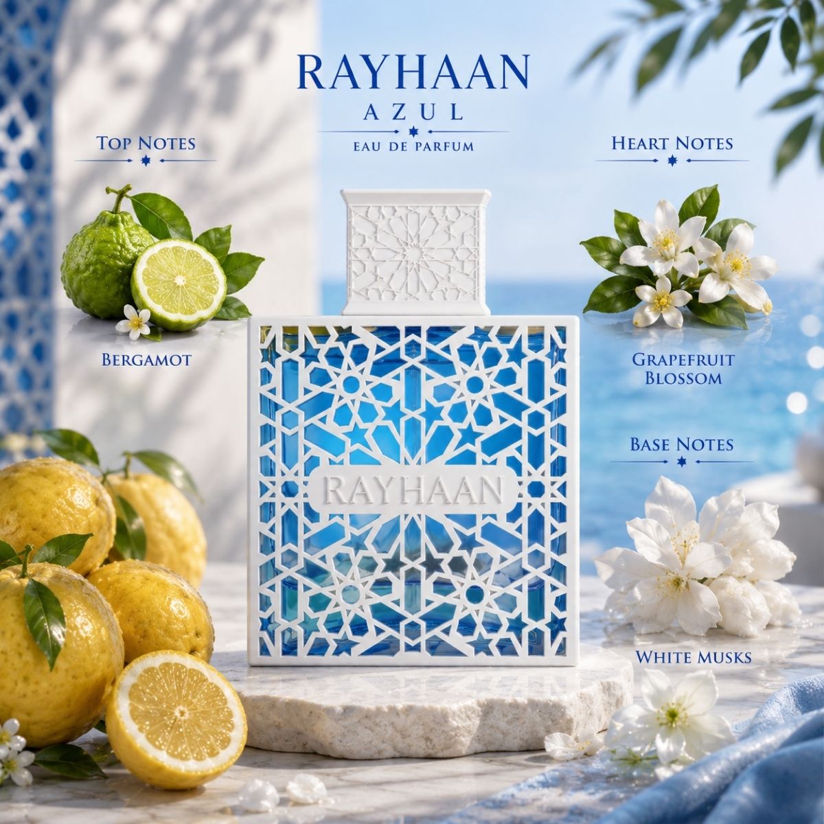 Rayhaan Azul 100ml Eau De Parfum Spray