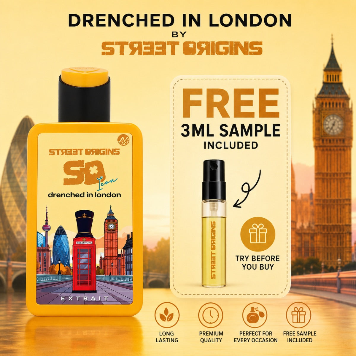 Street Origins Icon Drenched in London 75ml Extrait De Parfum