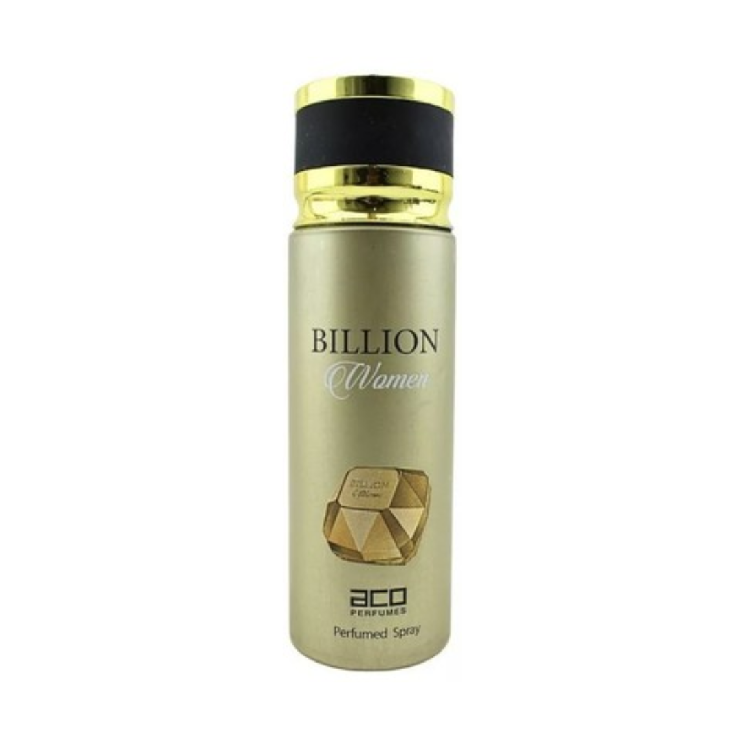 Billion Women Perfumed Spray Body Spray by ACO Perfumes 200ml