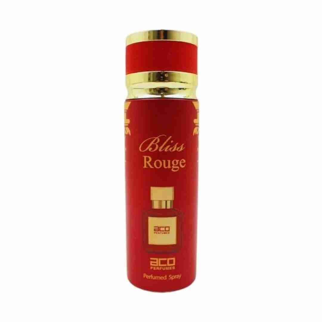 Bliss Rouge Perfumed Spray Body Spray by ACO Perfumes 200ml