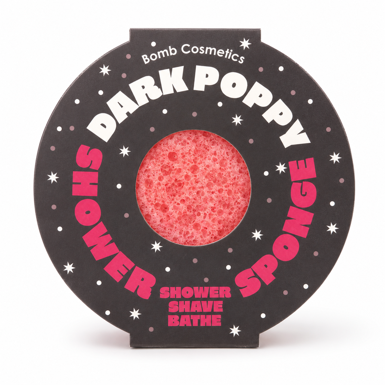 Dark Poppy Body Buffer Shower Sponge Body - Spiced Floral Fragrance