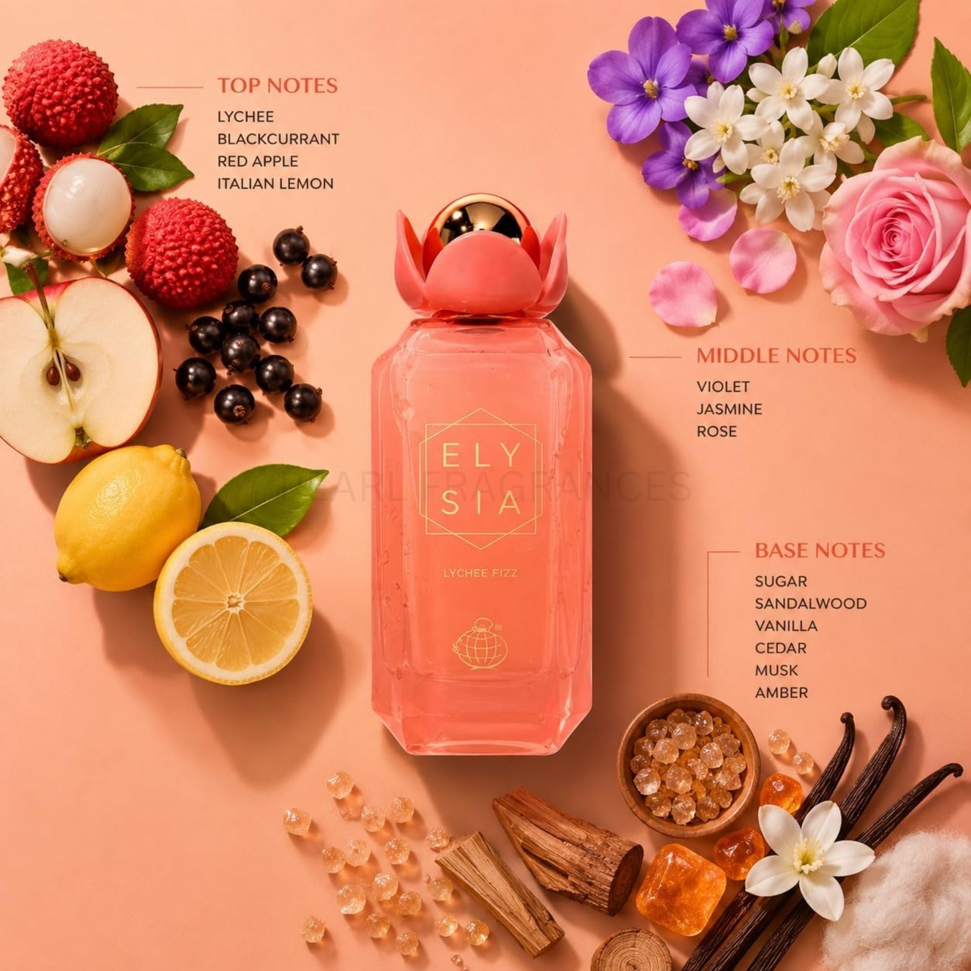 Elysia Lychee Fizz by Fragrance World 100ml Eau De Parfum