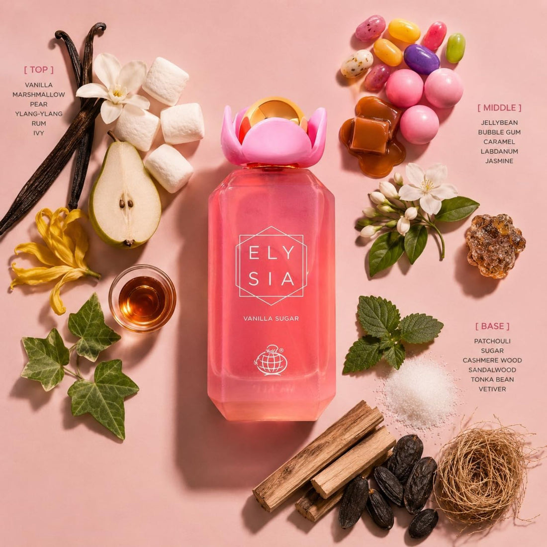 Elysia Vanilla Sugar 100ml Eau De Parfum Spray