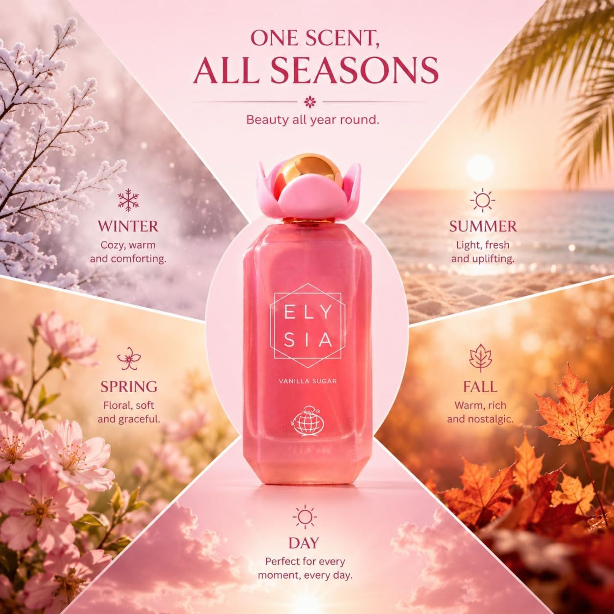 Elysia Vanilla Sugar 100ml Eau De Parfum Spray
