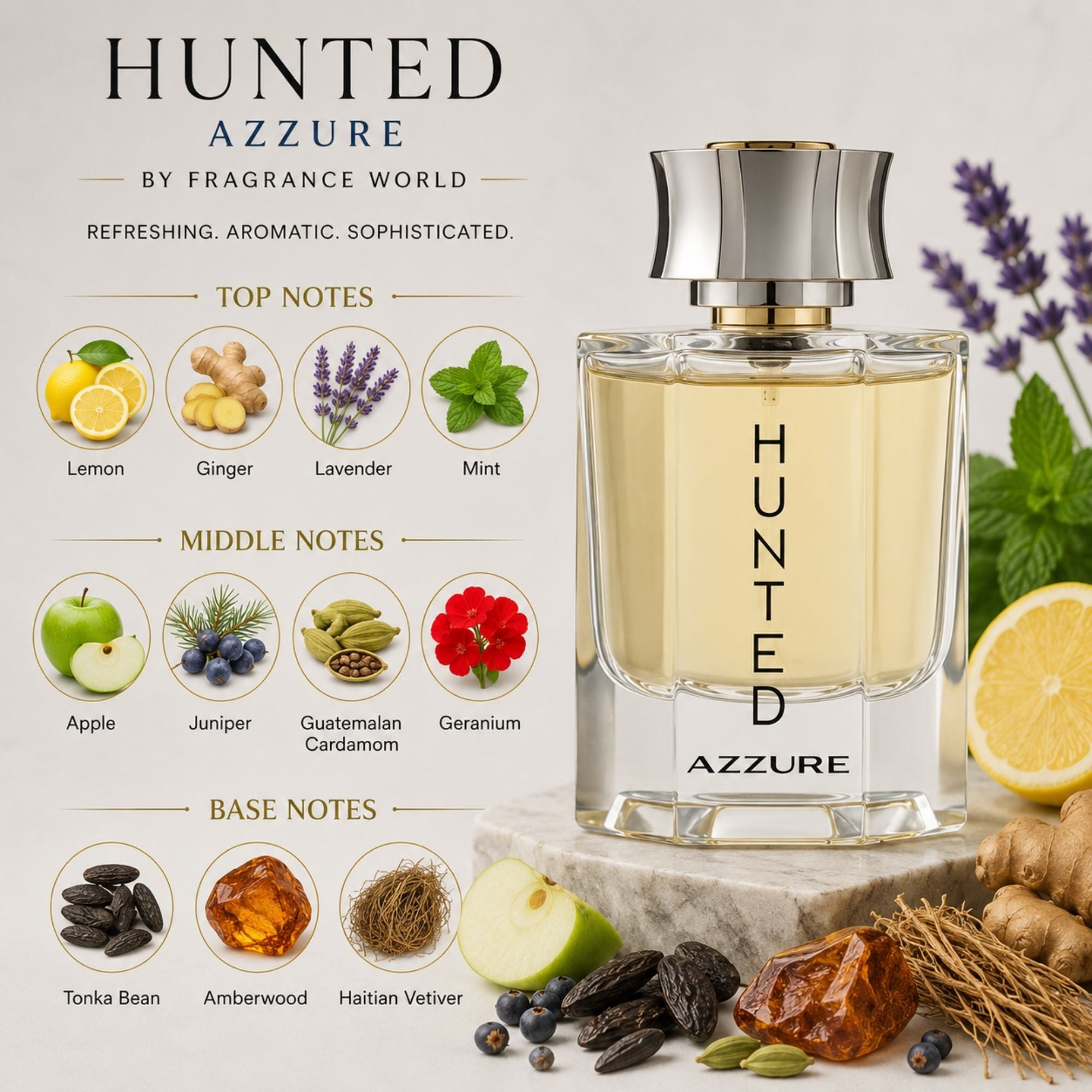 Azzure Hunted by Fragrance World 100ml Eau De Parfum