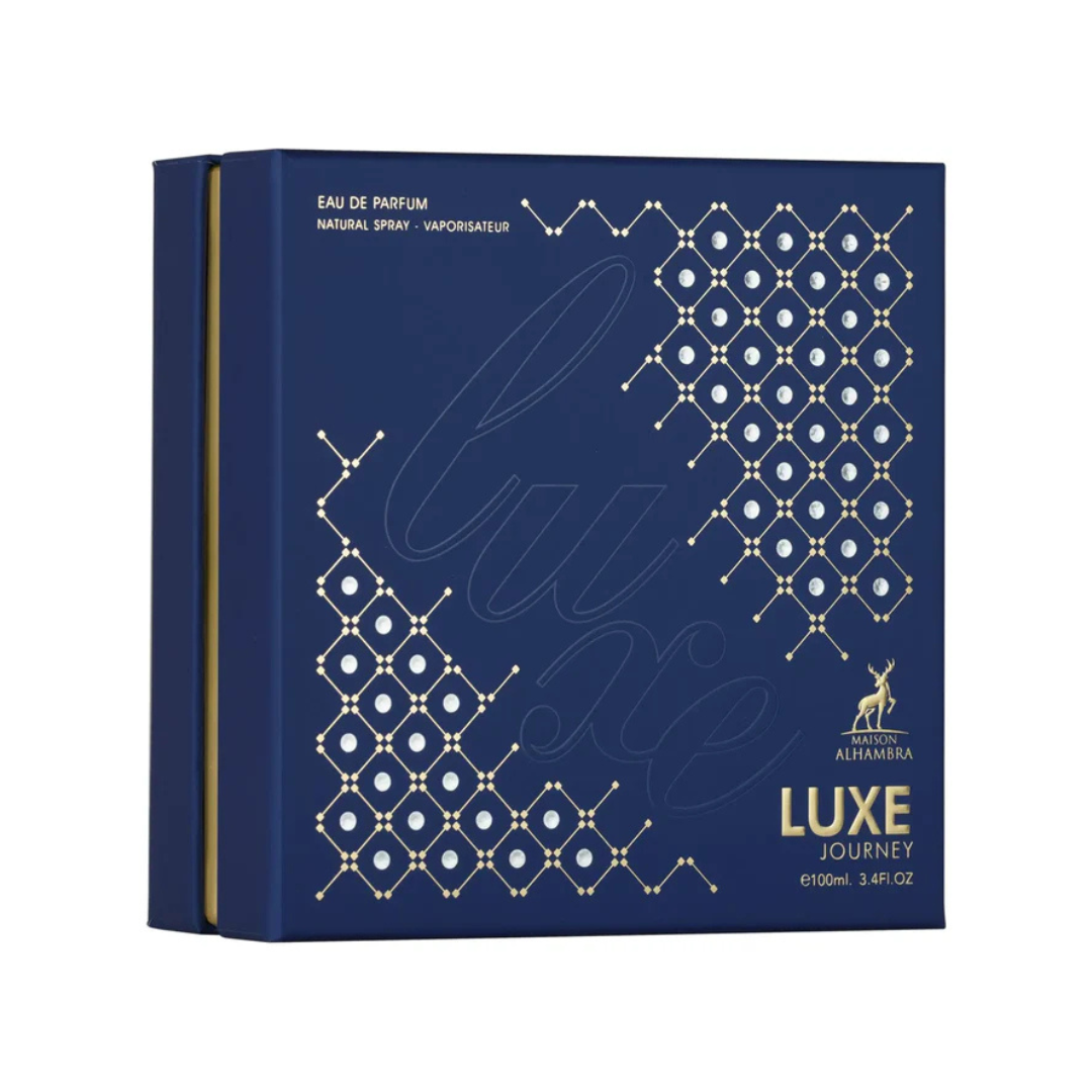 Maison Alhambra Luxe Journey fragrance elegant bottle shot