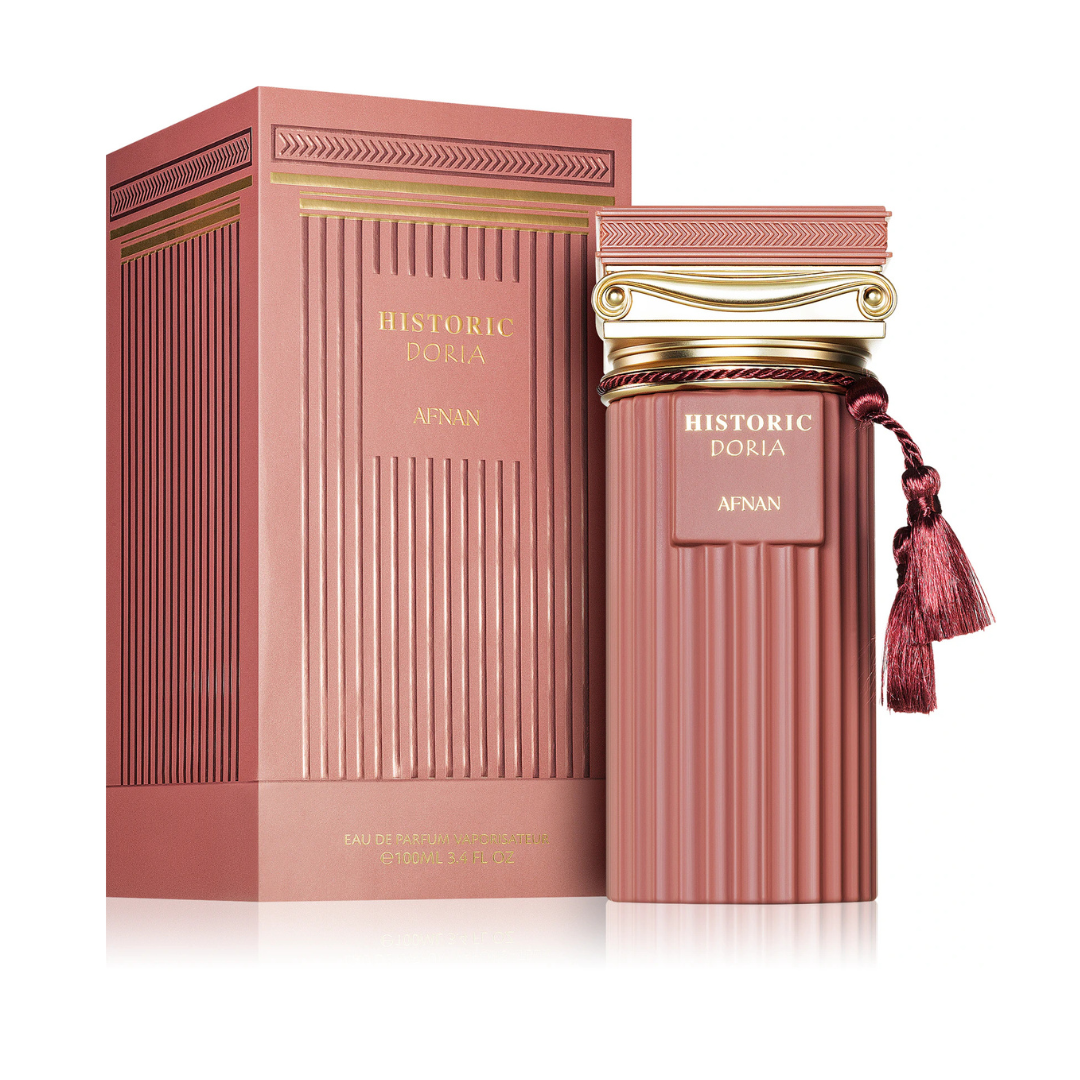 Luxury oriental perfume packaging close up design