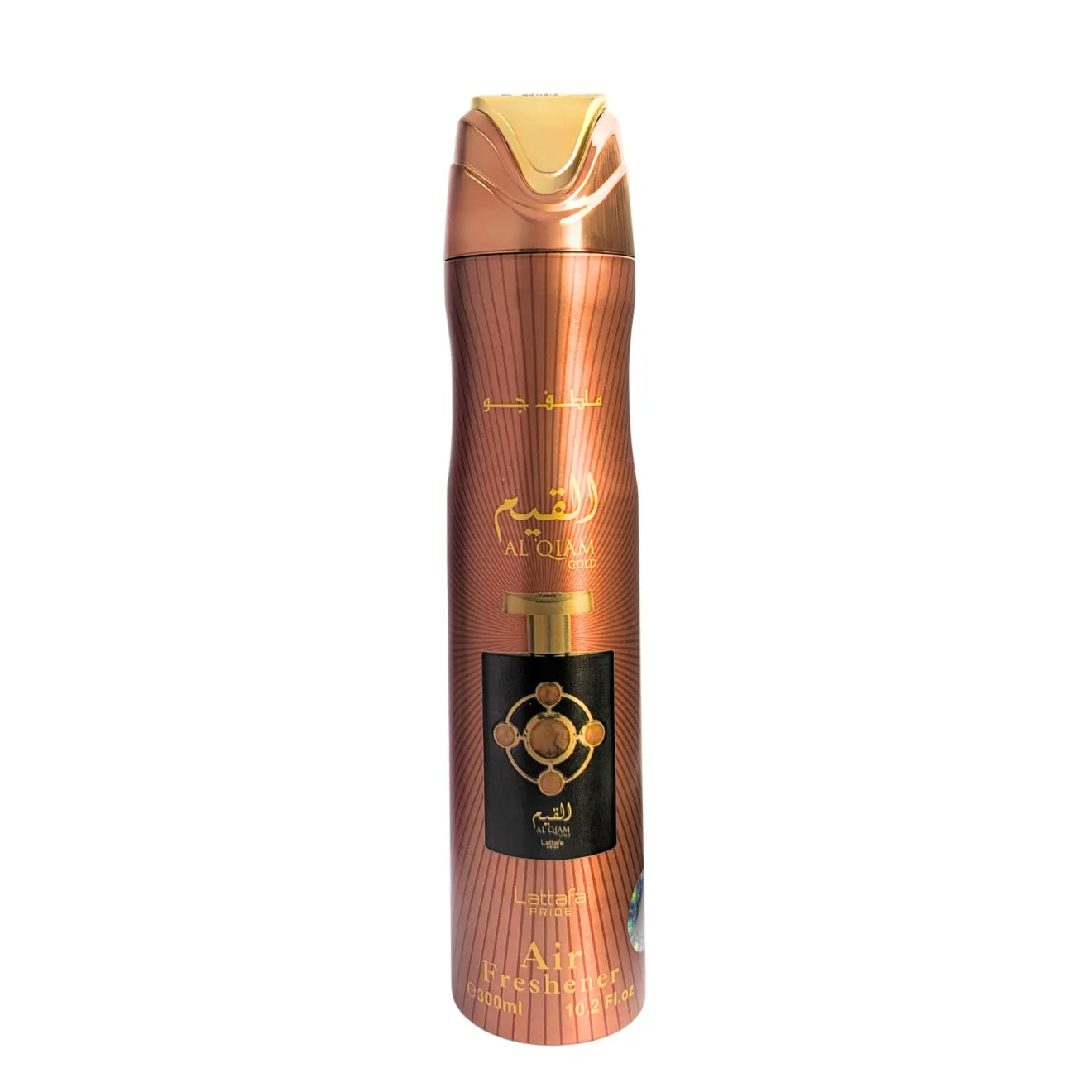 Lattafa Pride Al Qiam Gold 300ml air freshener bottle front view