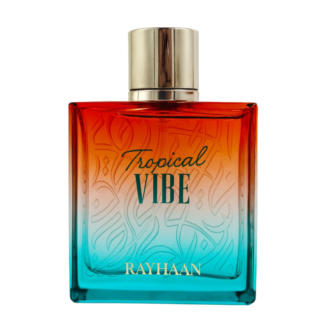 Rayhaan Tropical Vibe 100ml Eau De Parfum bottle front view