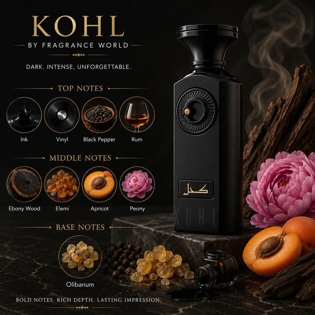 Kohl by Fragrance World 100ml Eau De Parfum Spray