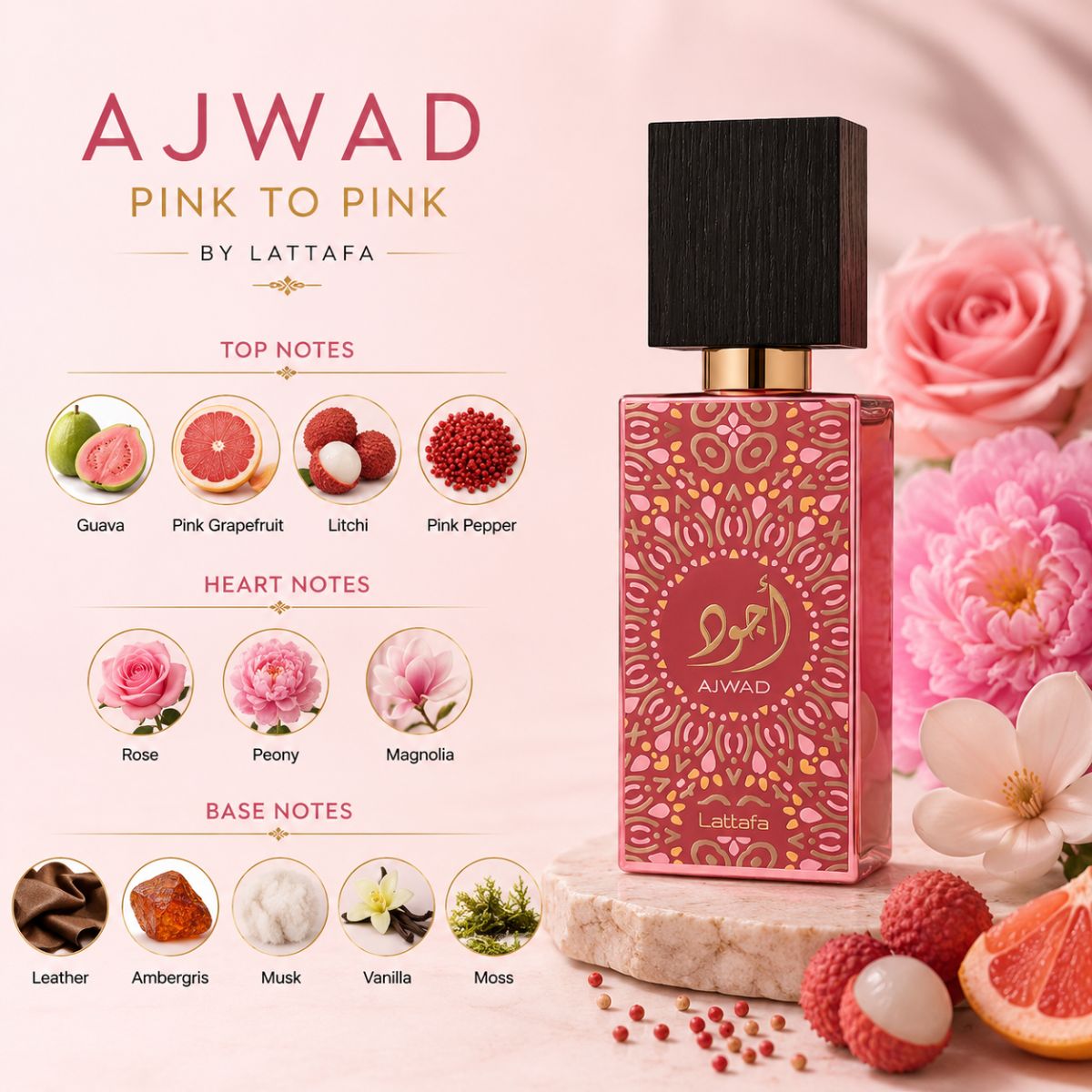 Lattafa Ajwad Pink to Pink 100ml Eau De Parfum
