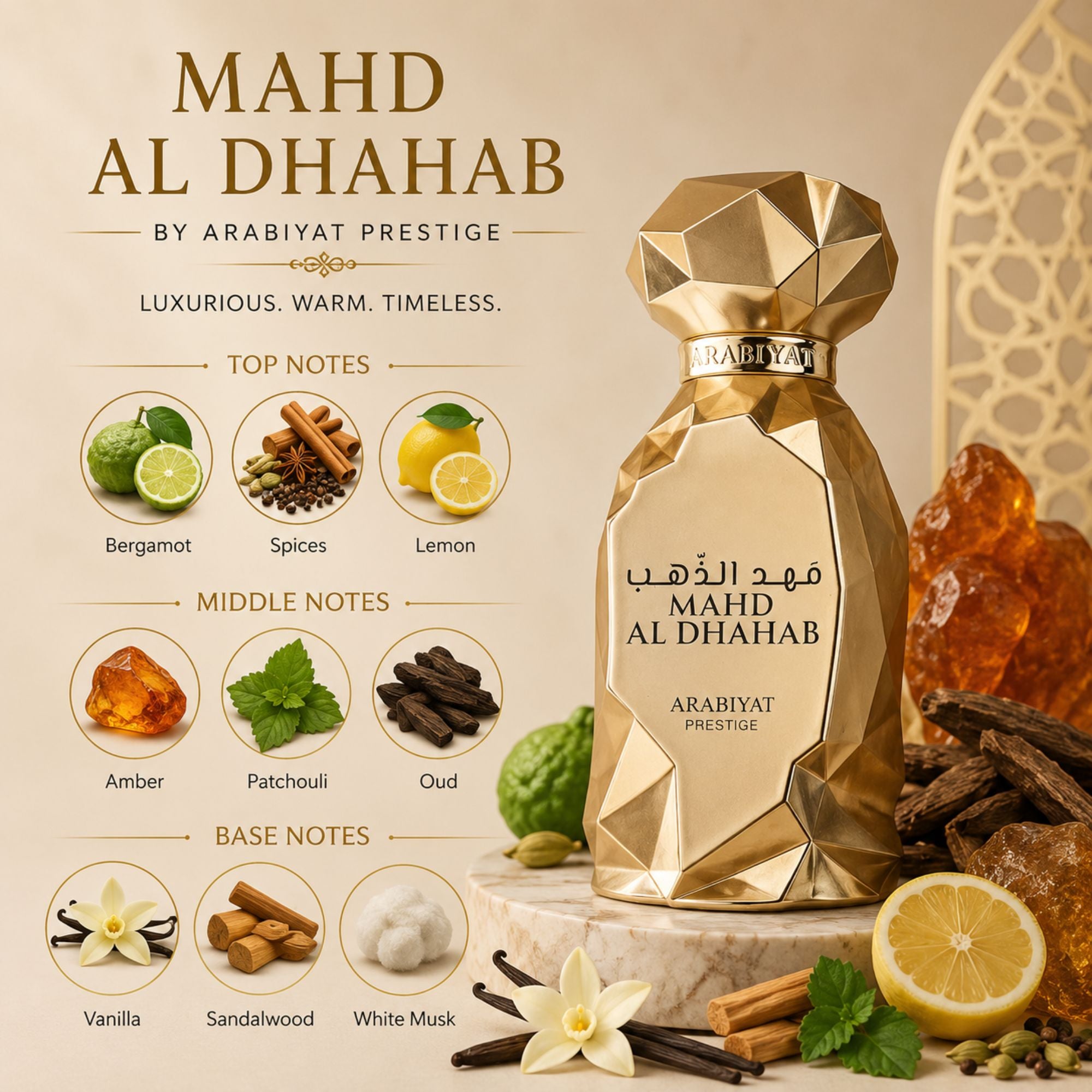 Mahd Al Dhahab by Arabiyat Prestige 100ml Eau De Parfum