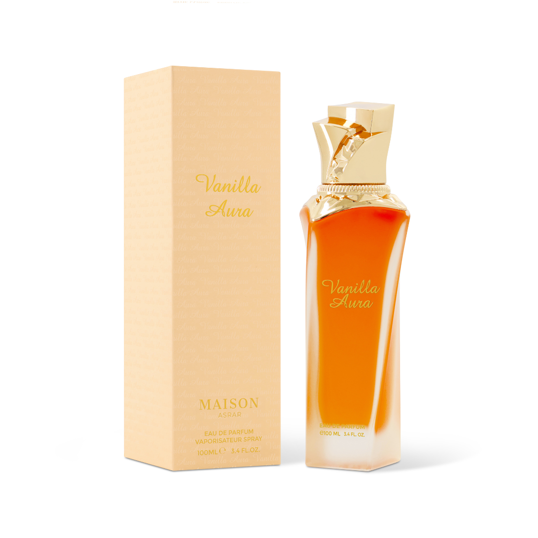 Vanilla Aura 100ml Eau De Parfum by Maison Asrar bottle front view