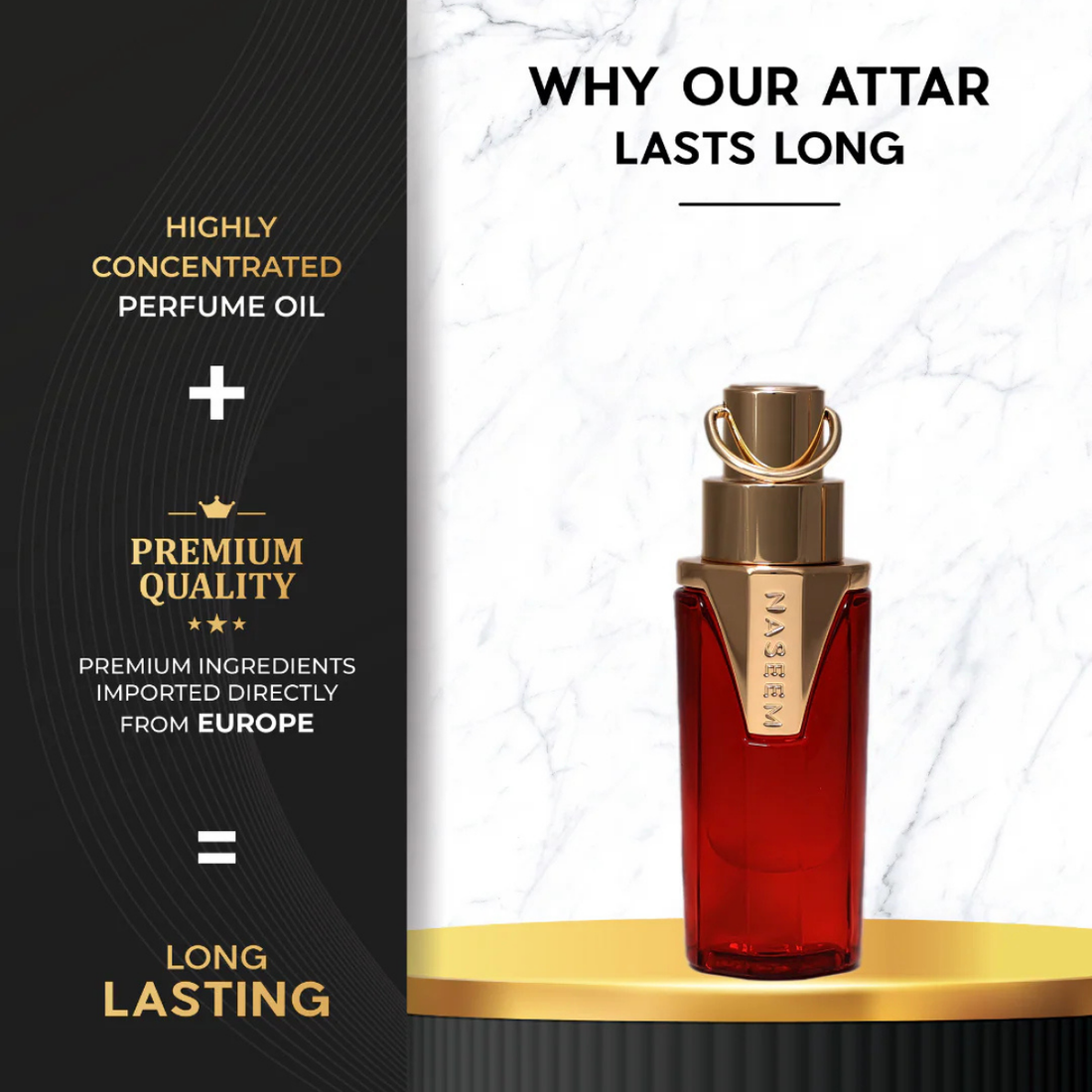 Naseem Carmine attar Perfume oil 15ml