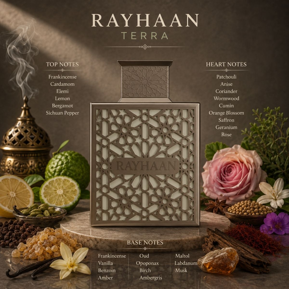 Rayhaan Terra 100ml Eau De Parfum Spray