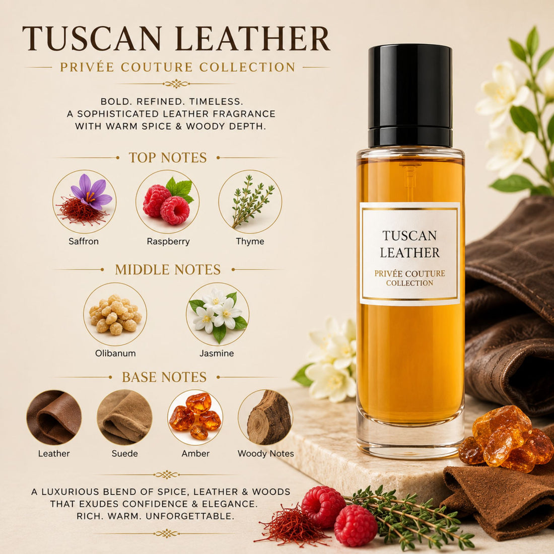 Tuscan Leather By Privee Cuture Collection 30ml EDP