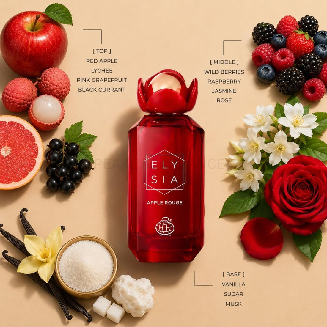 Lush Cherry by Fragrance World 80ml Eau De Parfum Spray