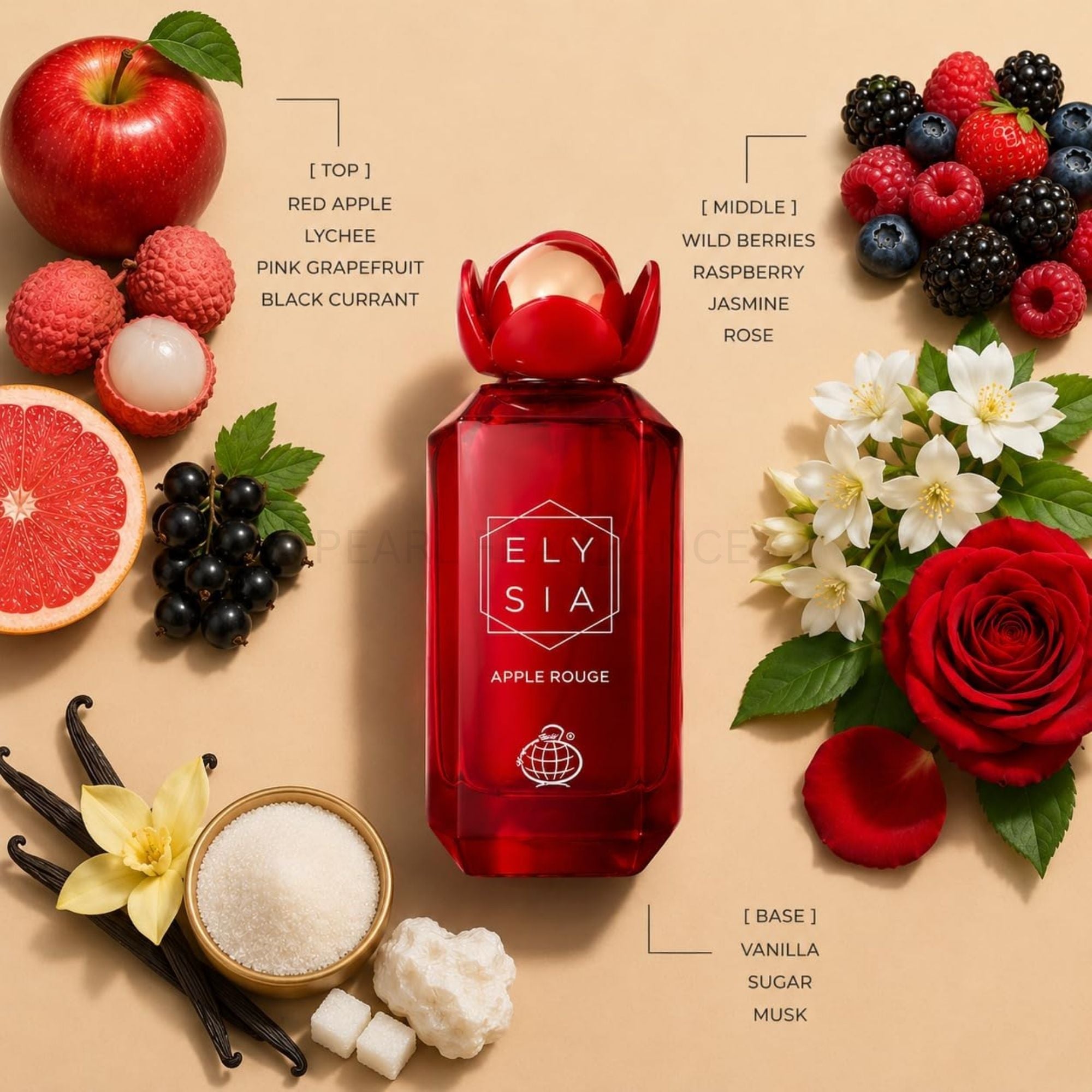 Elysia Apple Rouge by Fragrance World 100ml Eau De Parfum