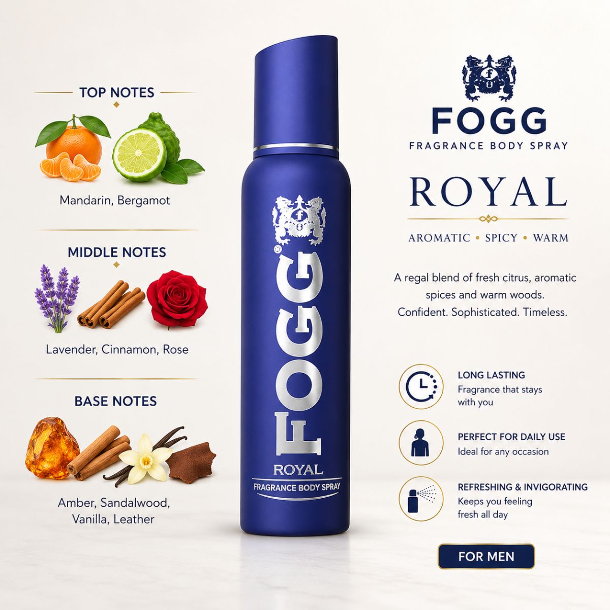 Fogg Royal Fragrance Body Spray 120ml