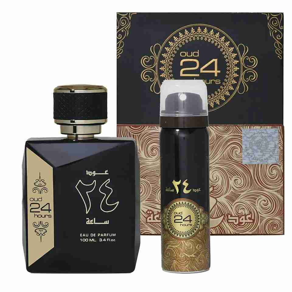 Oud 24 Hours Eau De Parfum 100ml By Ard Al Zaafaran with Deodorant