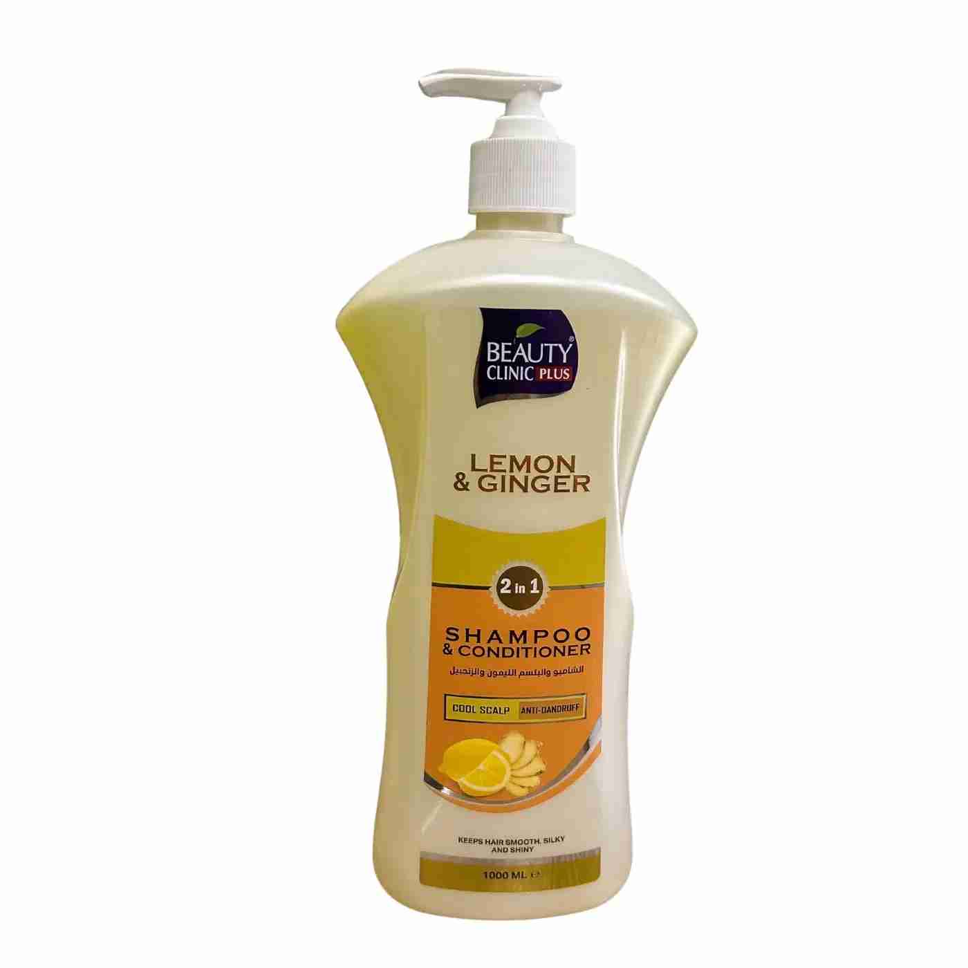 Lemon and Ginger Shampoo and Conditioner 1000ml by Beauty Clinic Plus