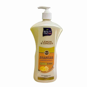 Lemon and Ginger Shampoo and Conditioner 1000ml by Beauty Clinic Plus