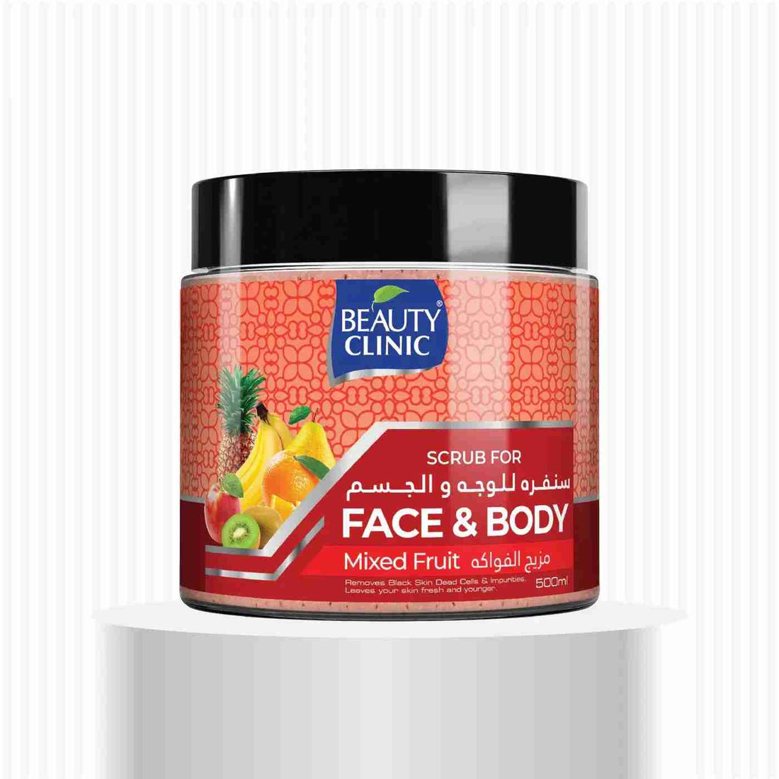 Mixed Fruit Face and Body Scrub 500ml By Beauty Clinic