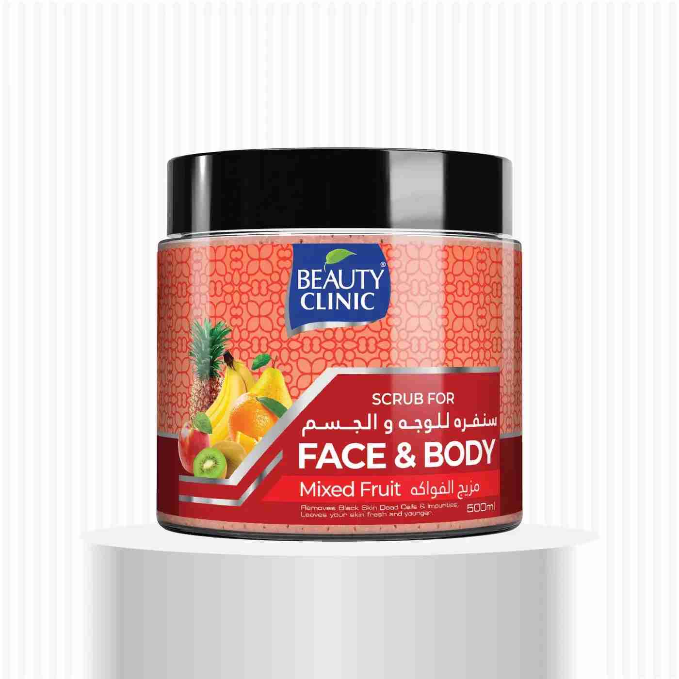 Mixed Fruit Face and Body Scrub 500ml By Beauty Clinic