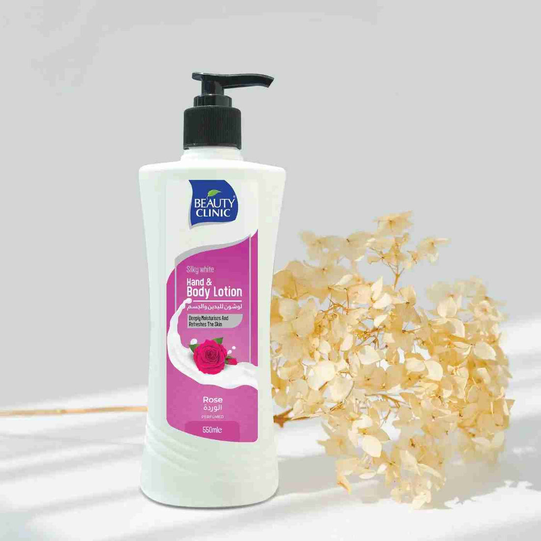 Rose Hand and Body Lotion 550ml By Beauty Clinic