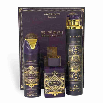 Lattafa Bade’e Al Oud Amethyst Gift Set by Lattafa