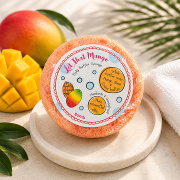 Let that Mango Body Buffer Shower Sponge - Mango Fragrance