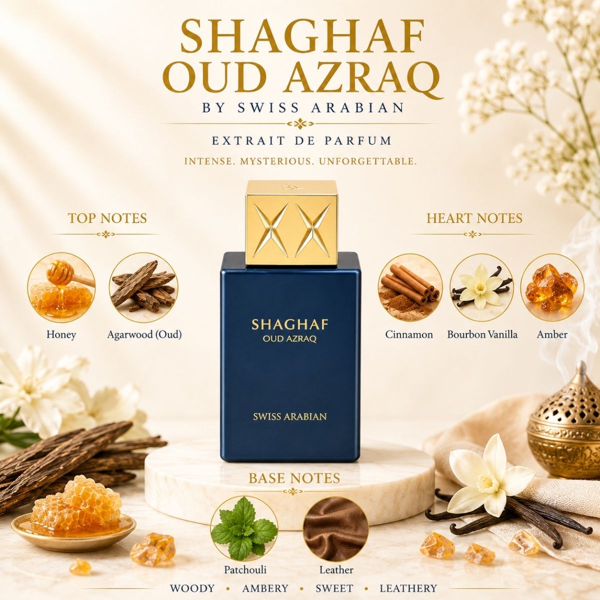 Swiss Arabian Shaghaf Oud Azraq 75ml Eau De Parfum