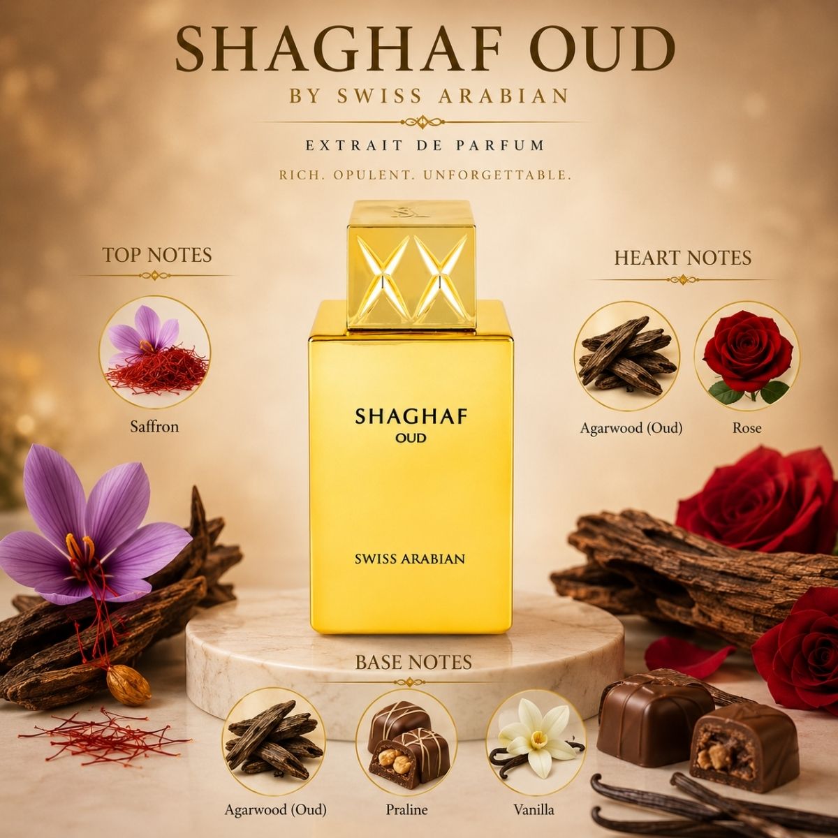 Swiss Arabian Shaghaf Oud 75ml Eau De Parfum