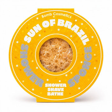 Sun Of Brazil Body Buffer Shower Sponge - Pistachio, Vanilla & Caramel Fragrance
