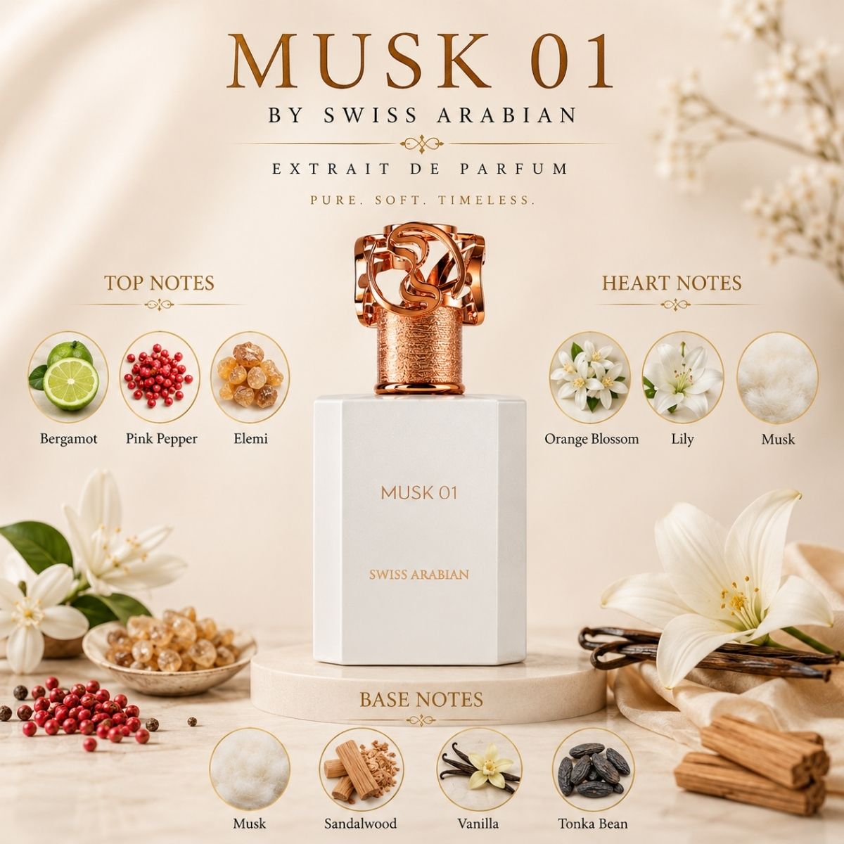 Swiss Arabian Musk 01 Extrait De Parfum 50ml Spray