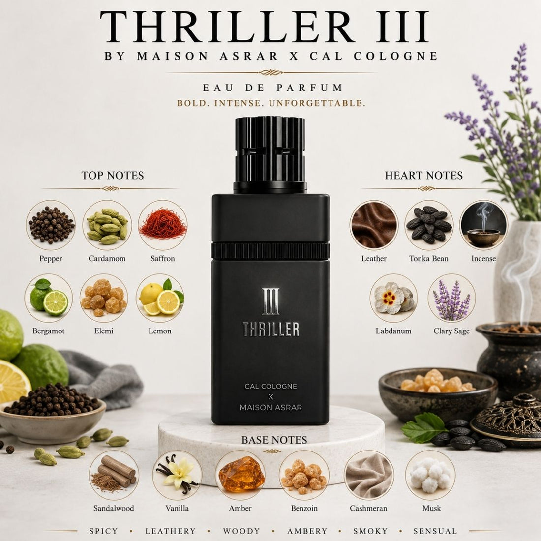Luxury niche unisex fragrance packaging close up design