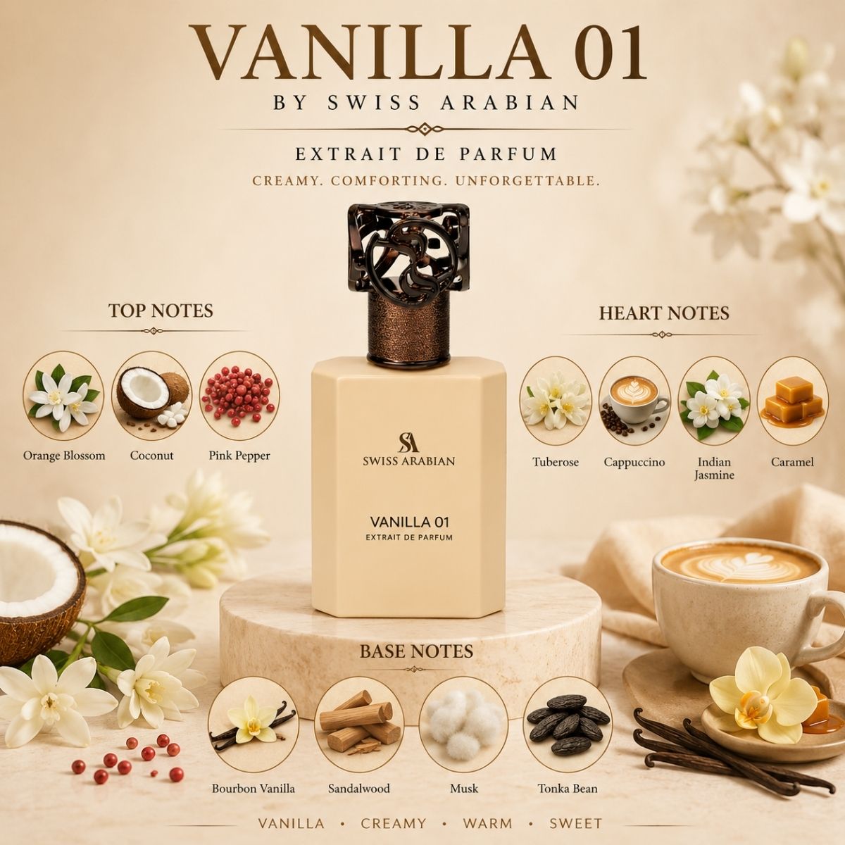 Swiss Arabian Vanilla 01 Extrait De Parfum 50ml Spray