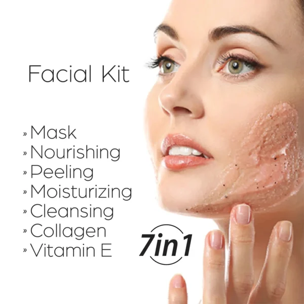 7 In 1 Facial Scrub - Instant Facial Kit Formula By Beauty Clinic - Image 3