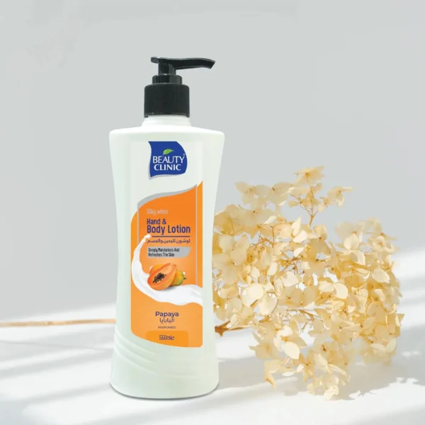 Papaya Hand & Body Lotion 550ml By Beauty Clinic